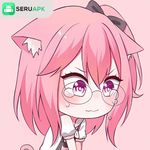 Icon Download Kucing Pink